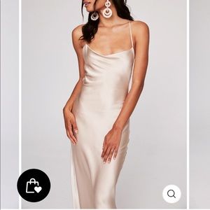 Stone Cold Fox champagne temptation slip dress. Size 1